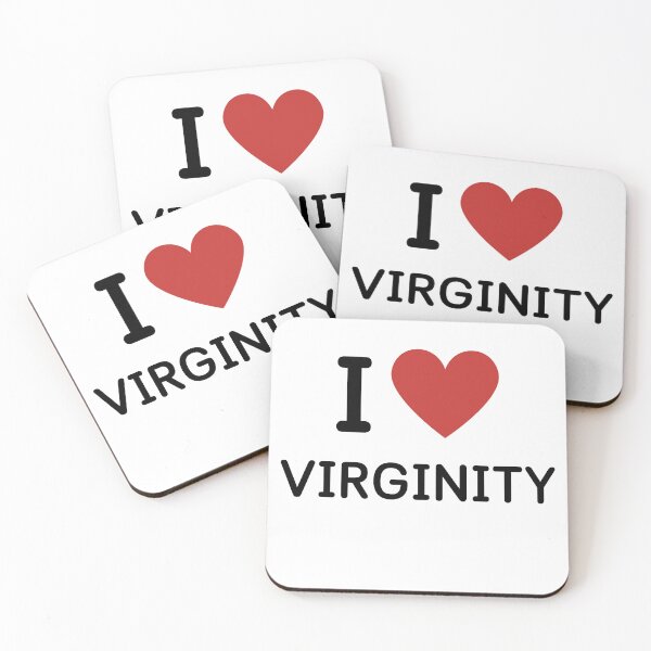 Item preview, I HEART VIRGINITY - BLACK TEXT designed and sold by mughairs.