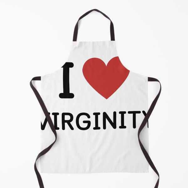 Item preview, I HEART VIRGINITY - BLACK TEXT designed and sold by mughairs.