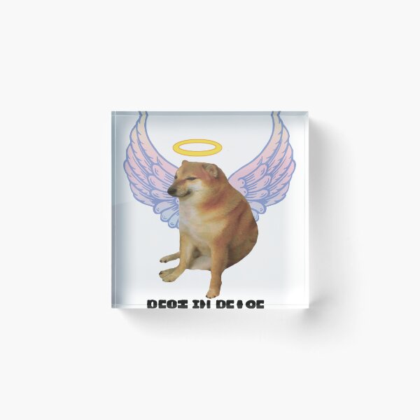 Item preview, Rest In Peace Cheems designed and sold by Petsthetic.