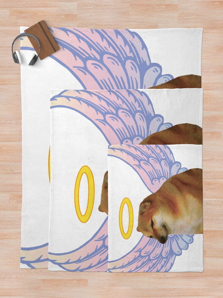 Thumbnail 5 of 6, Throw Blanket, Rest In Peace Cheems designed and sold by Petsthetic.