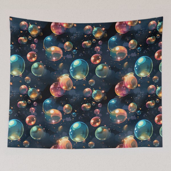 Item preview, colorful soap bubbles seamless  designed and sold by Zwzc.