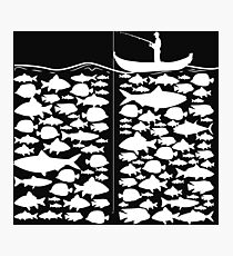 Funny Fishing T-Shirt Present Funny Photographic Print