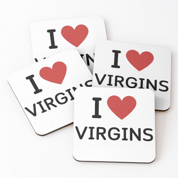 Item preview, I HEART VIRGINS - BLACK TEXT designed and sold by mughairs.