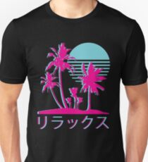 Vaporwave Aesthetic // Neon Palms Unisex T-Shirt