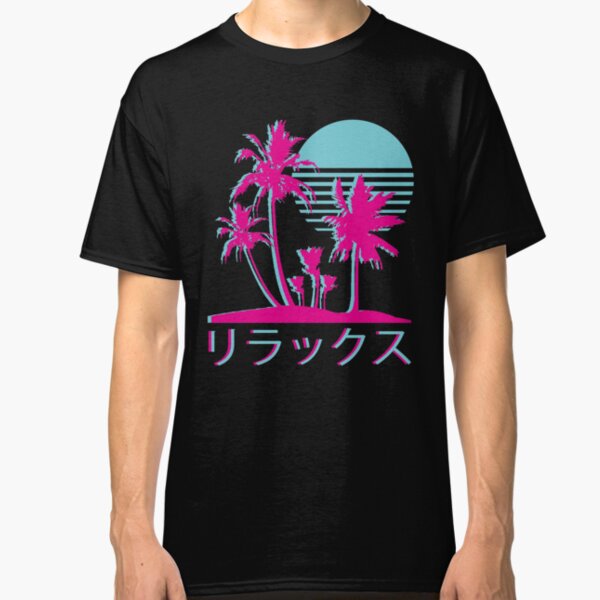 Vaporwave Aesthetic // Neon Palms Classic T-Shirt
