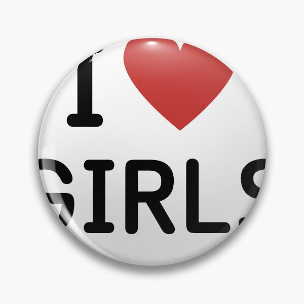 Item preview, I HEART GIRLS - BLACK TEXT designed and sold by mughairs.