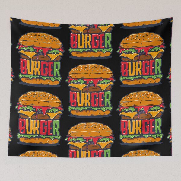 Item preview, Burger All the Way, Hamburger Lover designed and sold by Sunnyhova.