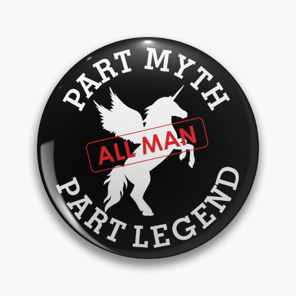 Item preview, Embrace Your Legendary Side with 'Part Myth, Part Legend, All Man' Graphic Tee - Funny and Stylish Apparel" designed and sold by ButonDesign.