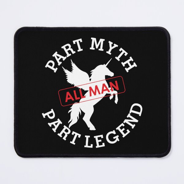 Item preview, Embrace Your Legendary Side with 'Part Myth, Part Legend, All Man' Graphic Tee - Funny and Stylish Apparel" designed and sold by ButonDesign.