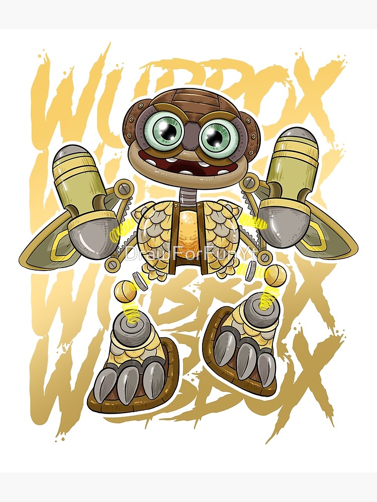 Wubbox My Singing Monsters Art Board Print for Sale by DrawForFunYt