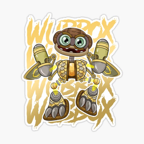 my singing monsters wubbox Sticker for Sale by FROMmetoyou1 in 2023