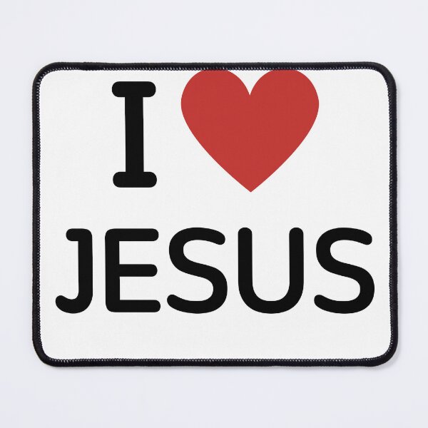 Item preview, I HEART JESUS - BLACK TEXT designed and sold by mughairs.