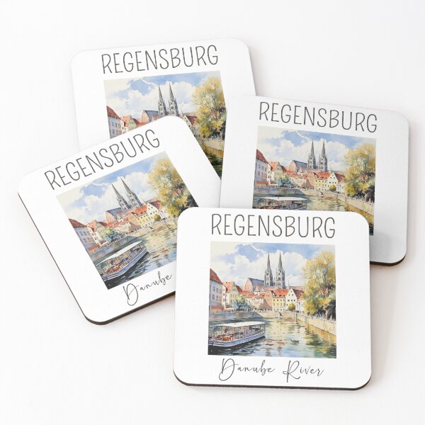 Item preview, A Watercolor Design of Regensburg - Germany designed and sold by Sketch-Shack.