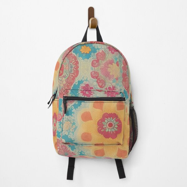 Item preview, Vibrant Colorful Floral Retro Design: Captivating Nostalgia for Modern Spaces designed and sold by CyberCollective.