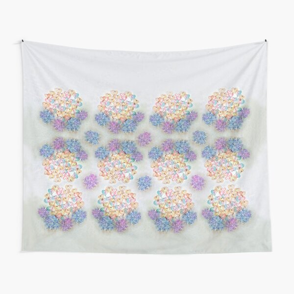 Rosy heart vintage Tapestry