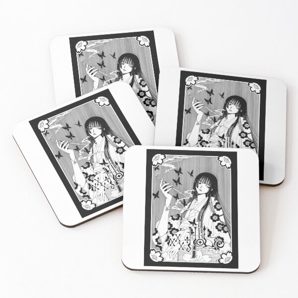 Item preview, Yuuko Ichihara smoking black butterflies manga designed and sold by EarlineSchulz.