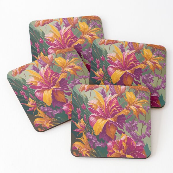 Item preview, Large Floral Botanical Bouquet, Flowers in Bright Colors  designed and sold by Itaya Art.