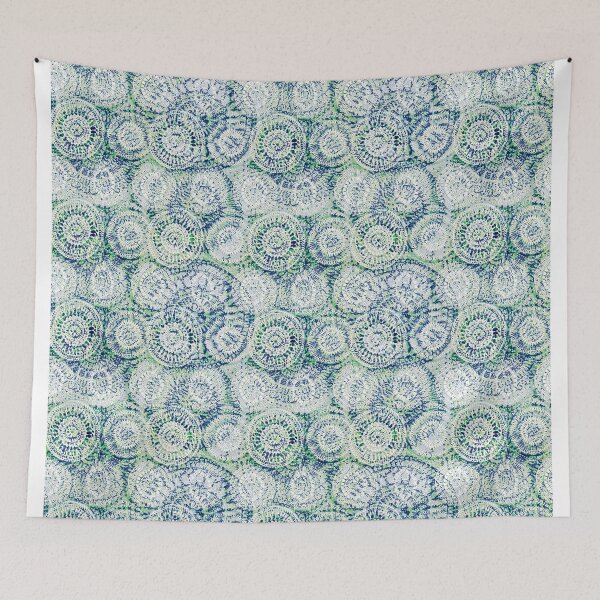 Item preview, Mandala shibori white designed and sold by Alessandro Remo Mazzoni Remotextiles.