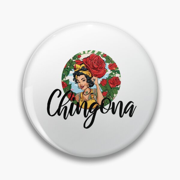Artikelvorschau, Chingona Red Rose Floral Latina Starke Frau Mexikanisches Sprichwort entworfen und verkauft von gillys.