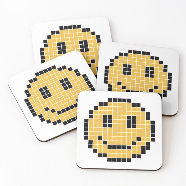 Item preview, Pixel Invader Smiley Face designed and sold by Pixel-Invader.