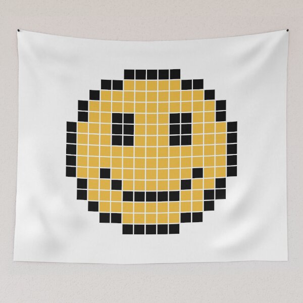 Item preview, Pixel Invader Smiley Face designed and sold by Pixel-Invader.