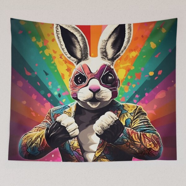 Item preview, This Rabbit is Ready to Rumble designed and sold by kelliekreiser.