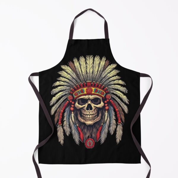 Item preview, Chief's Legacy Skull Character Illustration with Headdress 08 designed and sold by eyestetix.