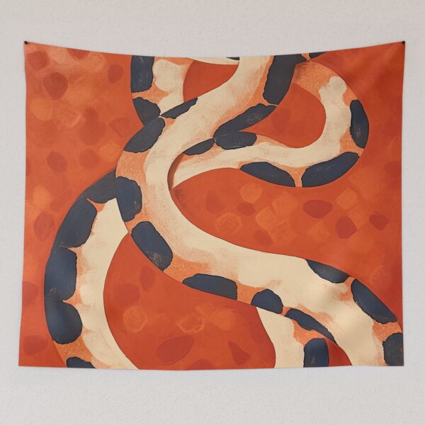 Item preview, Snake Coiling: Wild Reptile Abstract Maximalist designed and sold by Lovegrass Prints.