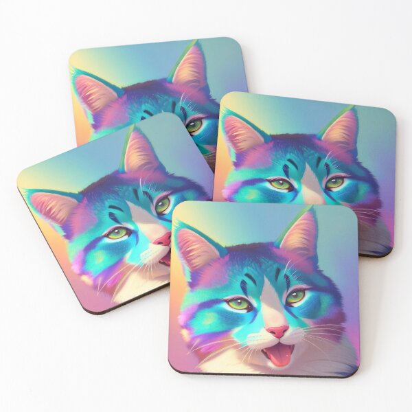 Item preview, Colorful Cat pop art designed and sold by AmsaOza.