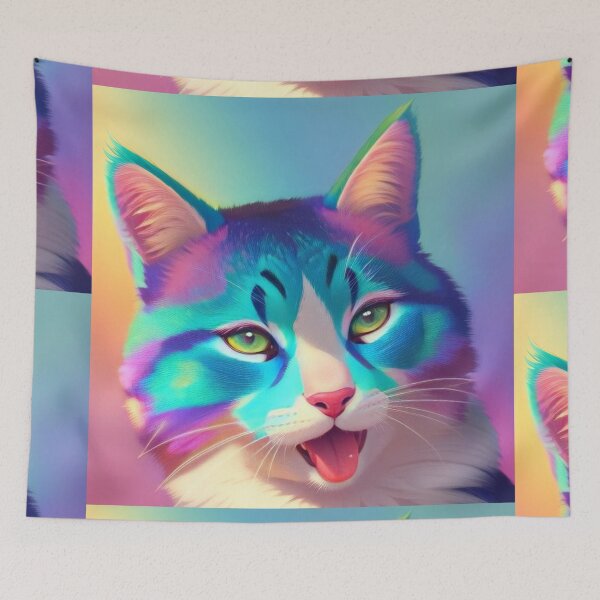 Item preview, Colorful Cat pop art designed and sold by AmsaOza.