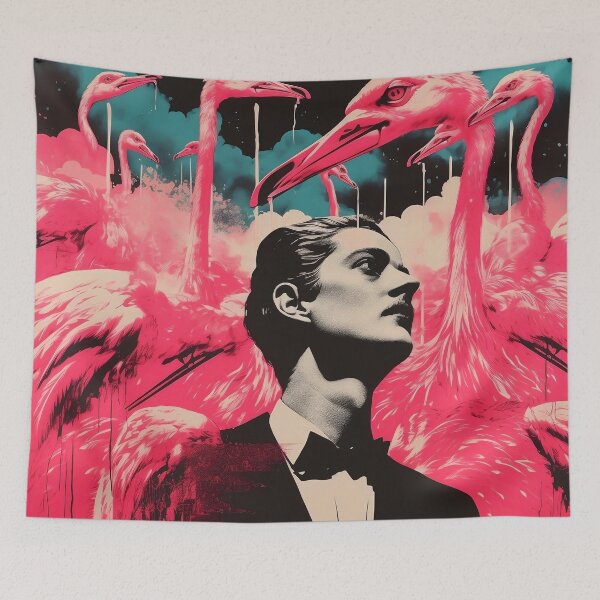 Item preview, Ominous Flamingos designed and sold by kelliekreiser.