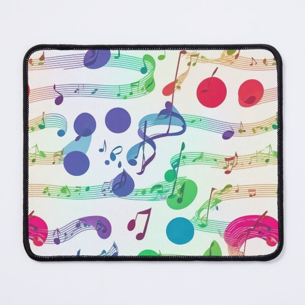 Item preview, Music notes, rainbow colors, musical theme designed and sold by CoolPixels.