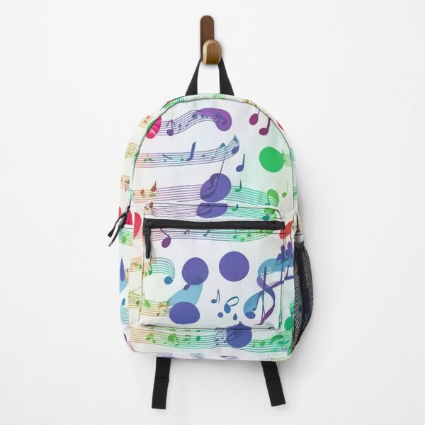 Item preview, Music notes, rainbow colors, musical theme designed and sold by CoolPixels.