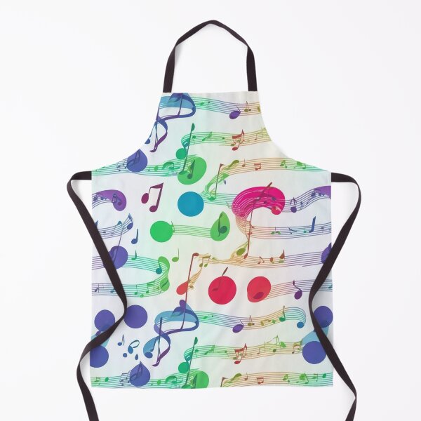 Item preview, Music notes, rainbow colors, musical theme designed and sold by CoolPixels.