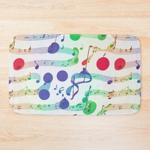 Item preview, Music notes, rainbow colors, musical theme designed and sold by CoolPixels.