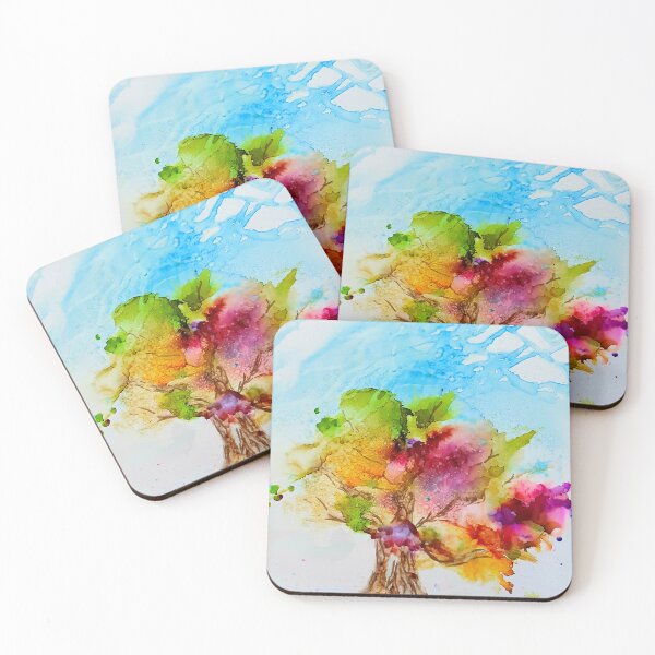 Item preview, Windblown Tree in alcohol ink designed and sold by DoriAnderson.
