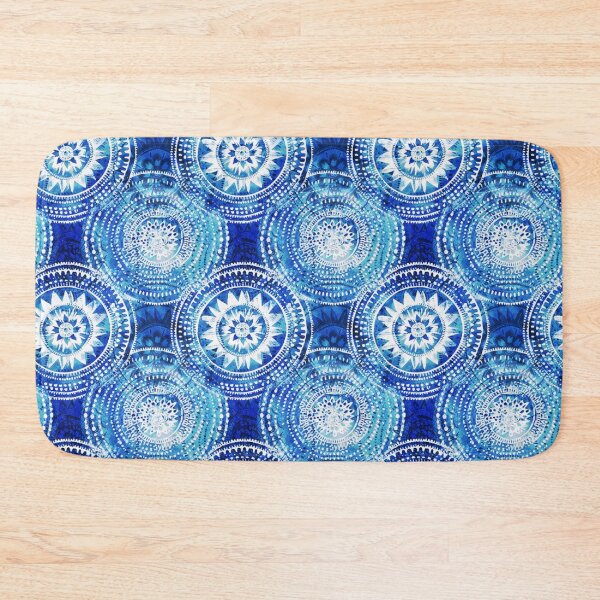 Artikelvorschau, Mandala Shibori Indigoblau entworfen und verkauft von Alessandro Remo Mazzoni Remotextiles.