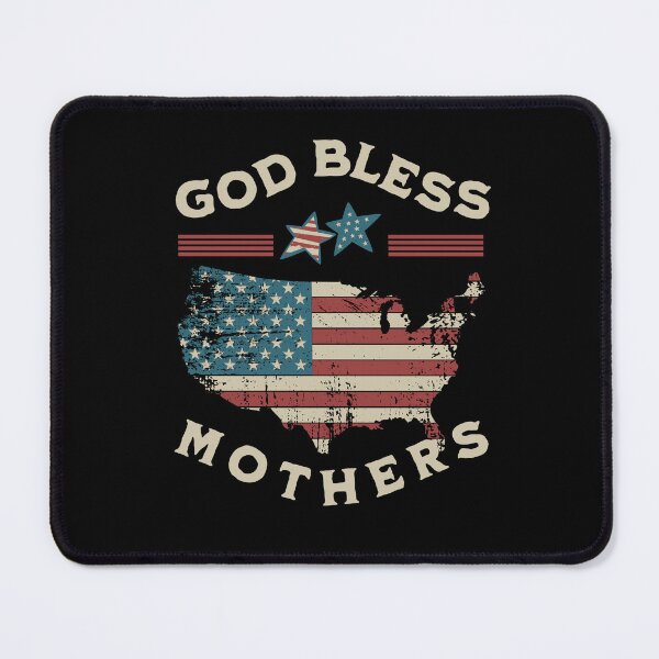 Item preview, God Bless Mothers with USA Map designed and sold by TheUSAFantasy.