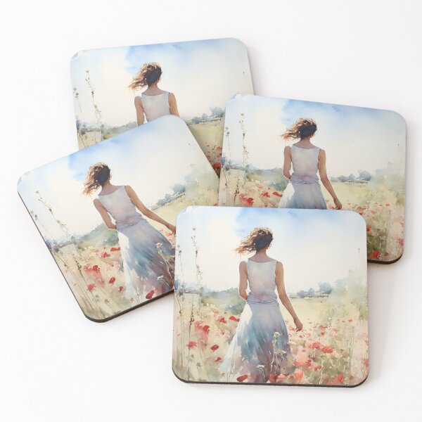 Item preview, A poppy walk designed and sold by Blkground.