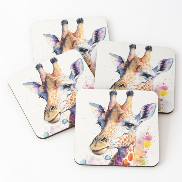 Item preview, watercolor giraffe designed and sold by ururuty.