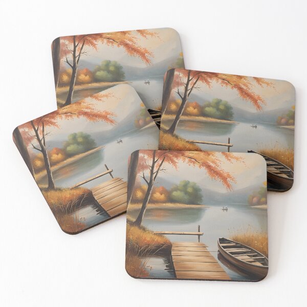 Item preview, Autumn calm on the lake designed and sold by AJSRPrints.