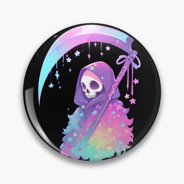 Item preview, Dreamy and Spooky Grim Reaper, Halloween, Rainbow, Pastel designed and sold by Tabble-Dabble.