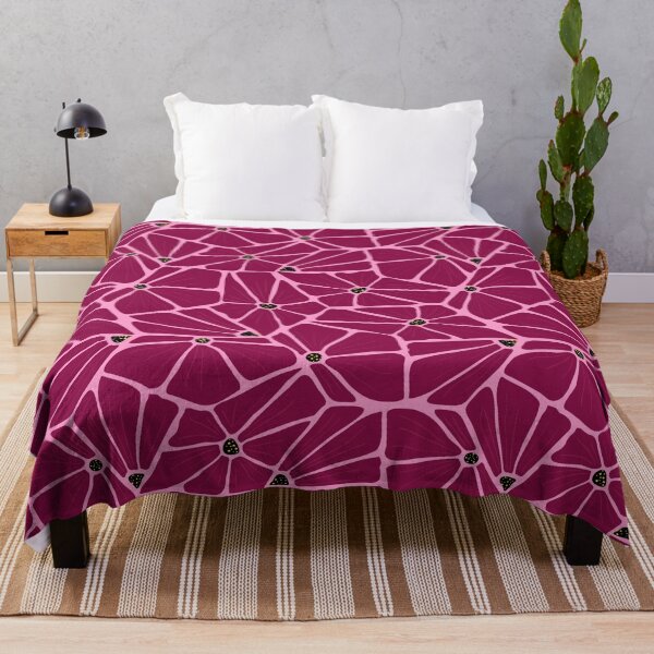 Item preview, Abstract Modern Floral Pattern - Violet Flowers Mosaic designed and sold by anisgott.