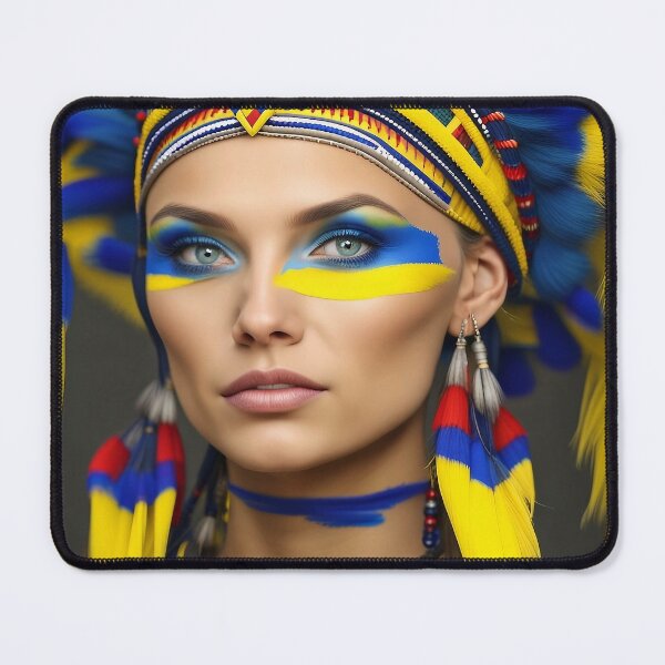 Item preview, Ukrainian Top model dressed up with traditional tribal clothes. designed and sold by paulo silveira.