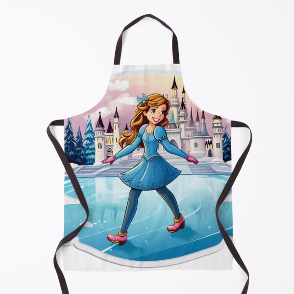 Item preview, Princess in blue dress dancing on ice (white background) designed and sold by Tabuku.