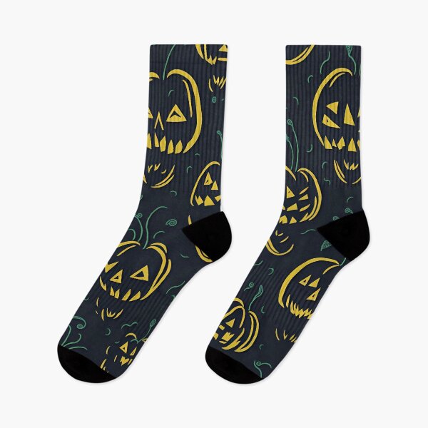 Item preview, pattern of smiling pumpkins for Halloween designed and sold by Omarupattern51.