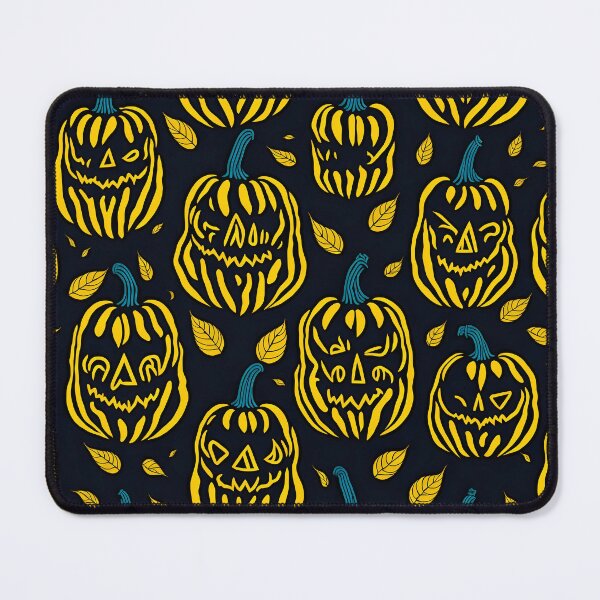 Item preview, pattern of yellow pumpkins for Halloween designed and sold by Omarupattern51.