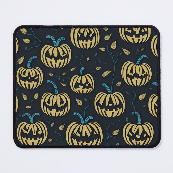 Item preview, scary pumpkins in pattern for Halloween designed and sold by Omarupattern51.