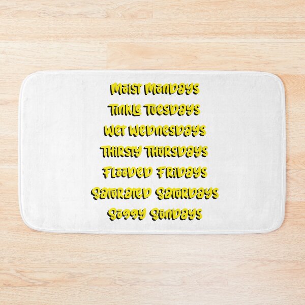 Item preview, Wetting Days of The Week designed and sold by DF3.