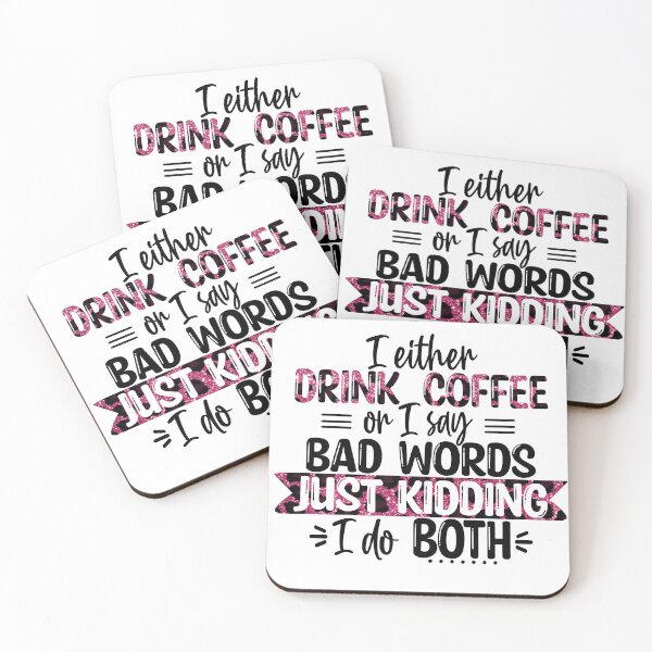 Item preview, Coffee or bad words  designed and sold by Lily-South.